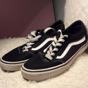 Black and White Lowtop Vans